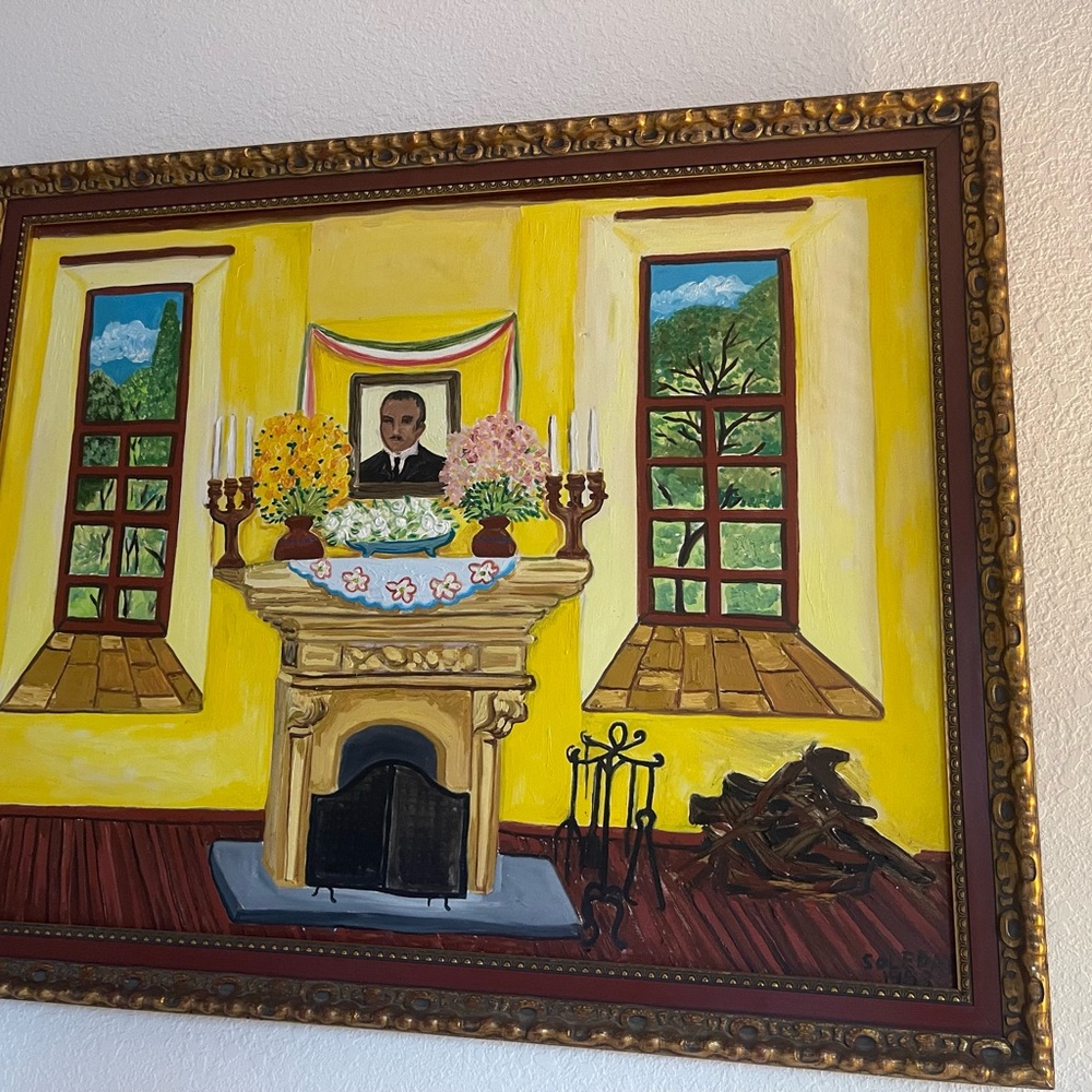 Vibrant Yellow Framed Wall Art